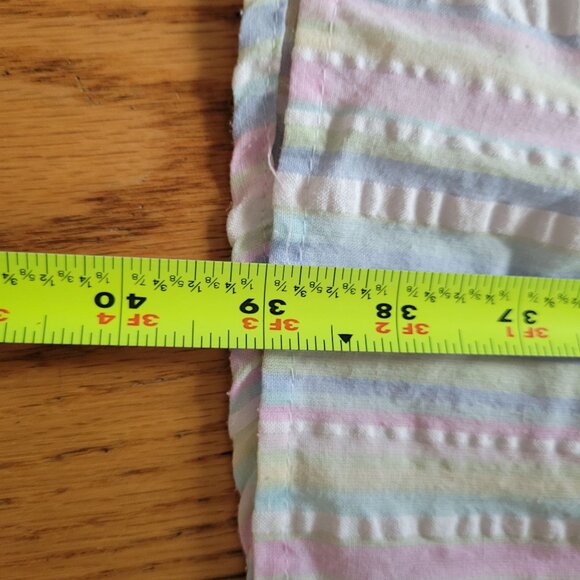 Vintage Ashley Taylor Pastel Striped Nightgown X-Small Cotton & Polyester Blend - Picture 4 of 6